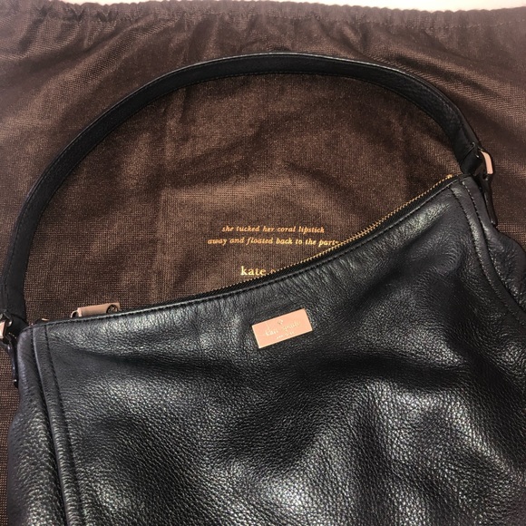 Black Leather Kate Spade Purse - Picture 1 of 9